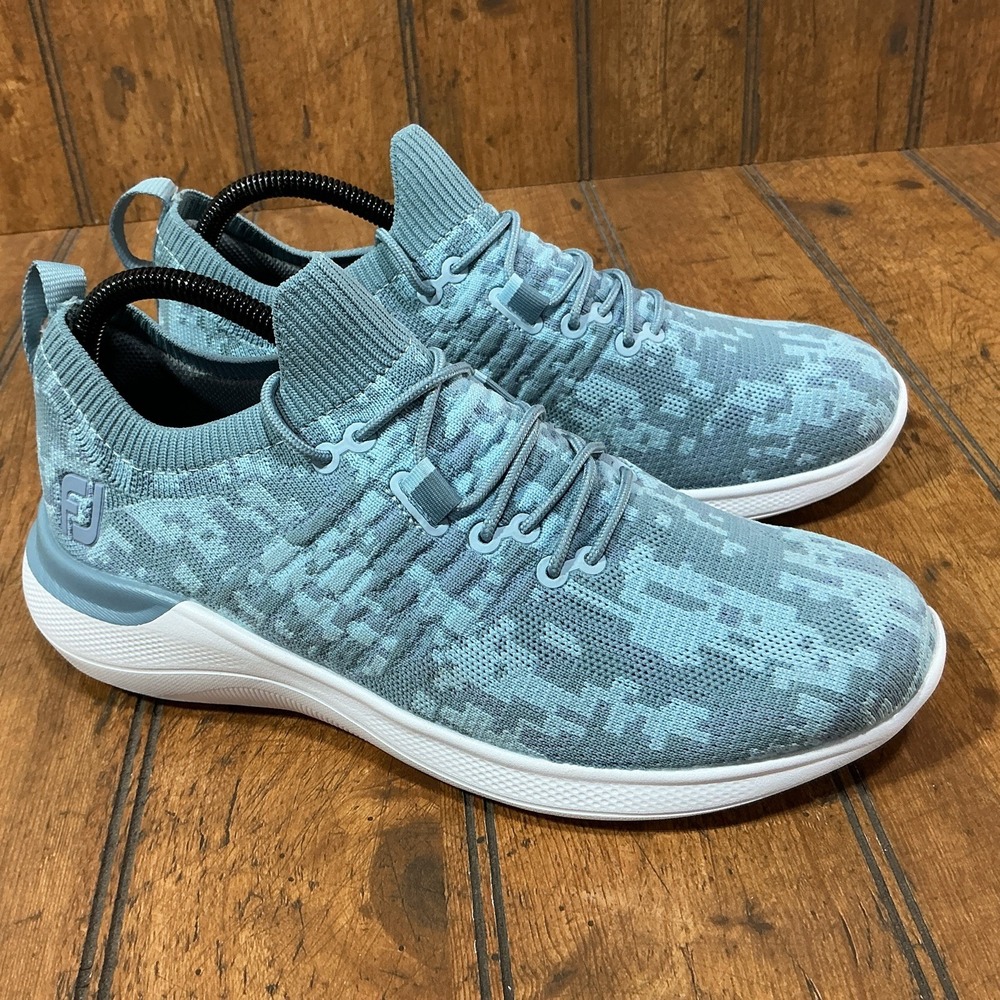 FootJoy Women's Flex XP Golf Shoes Size 8.5 Medium Digital Camo Blue 95349